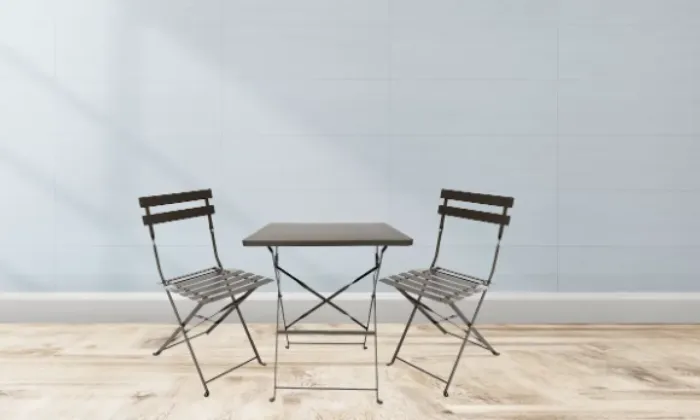 Patio Steel Chairs & Table Set