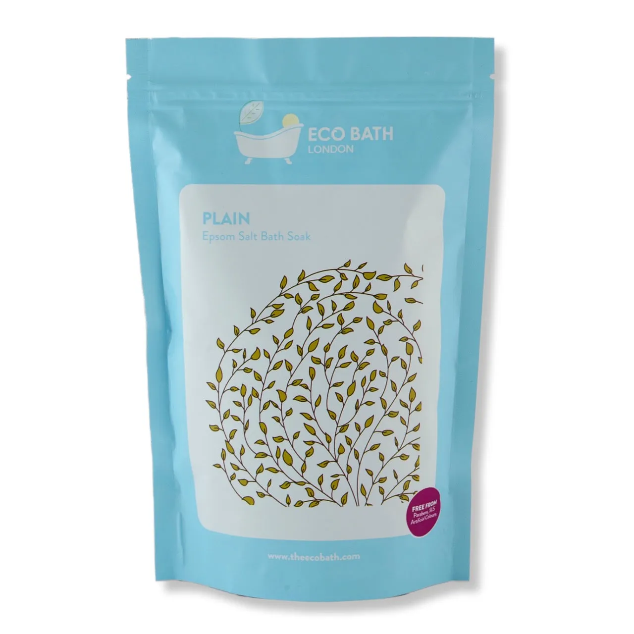 Plain Epsom Salt Bath Soak - Pouch | 500g & 1000g