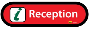Reception Sign