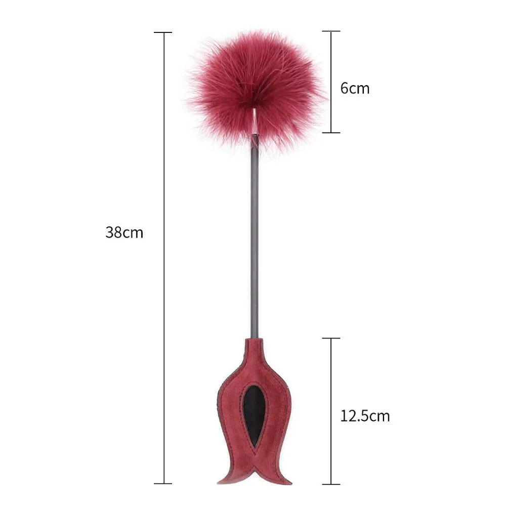 Red Bondage Feather Tickler