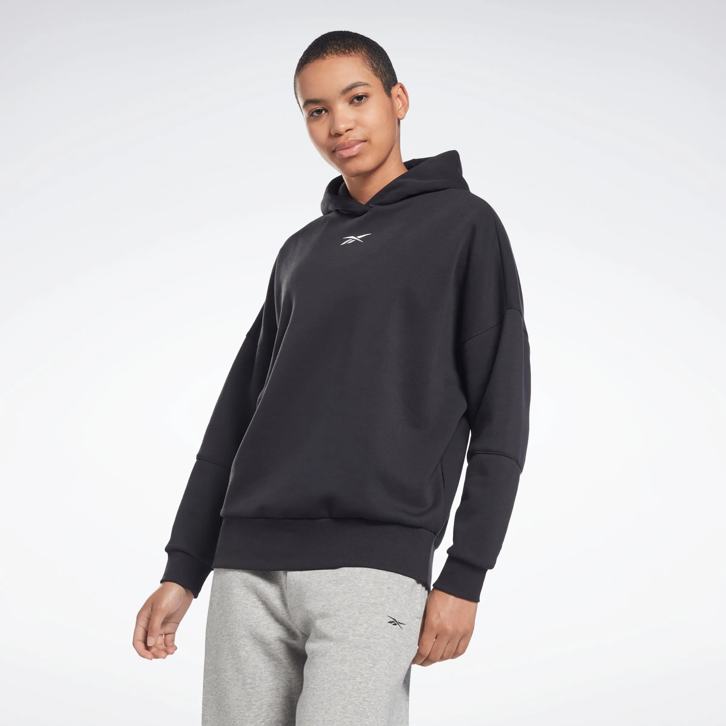 Reebok Apparel Women Studio Recycled Oversize Hoodie Black