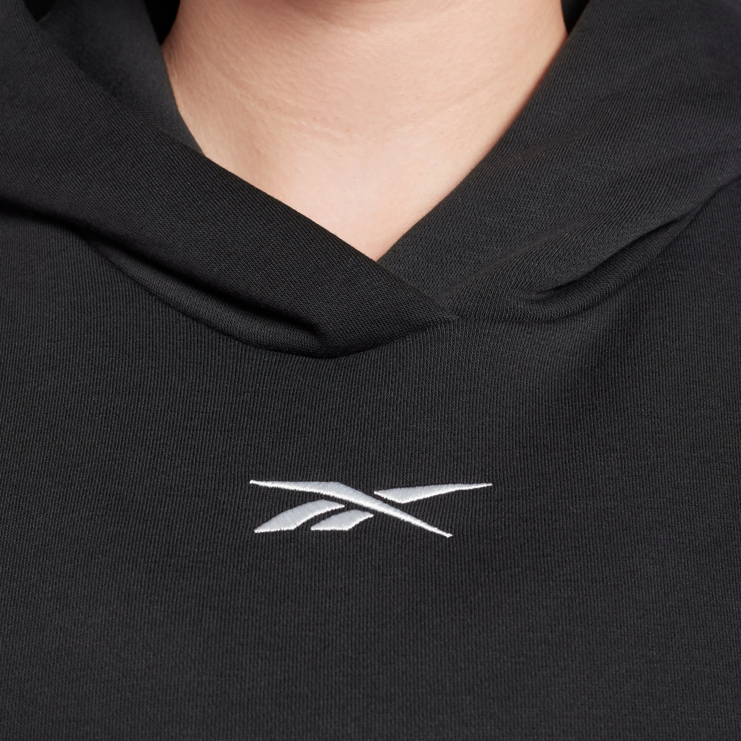 Reebok Apparel Women Studio Recycled Oversize Hoodie (Plus Size) Black