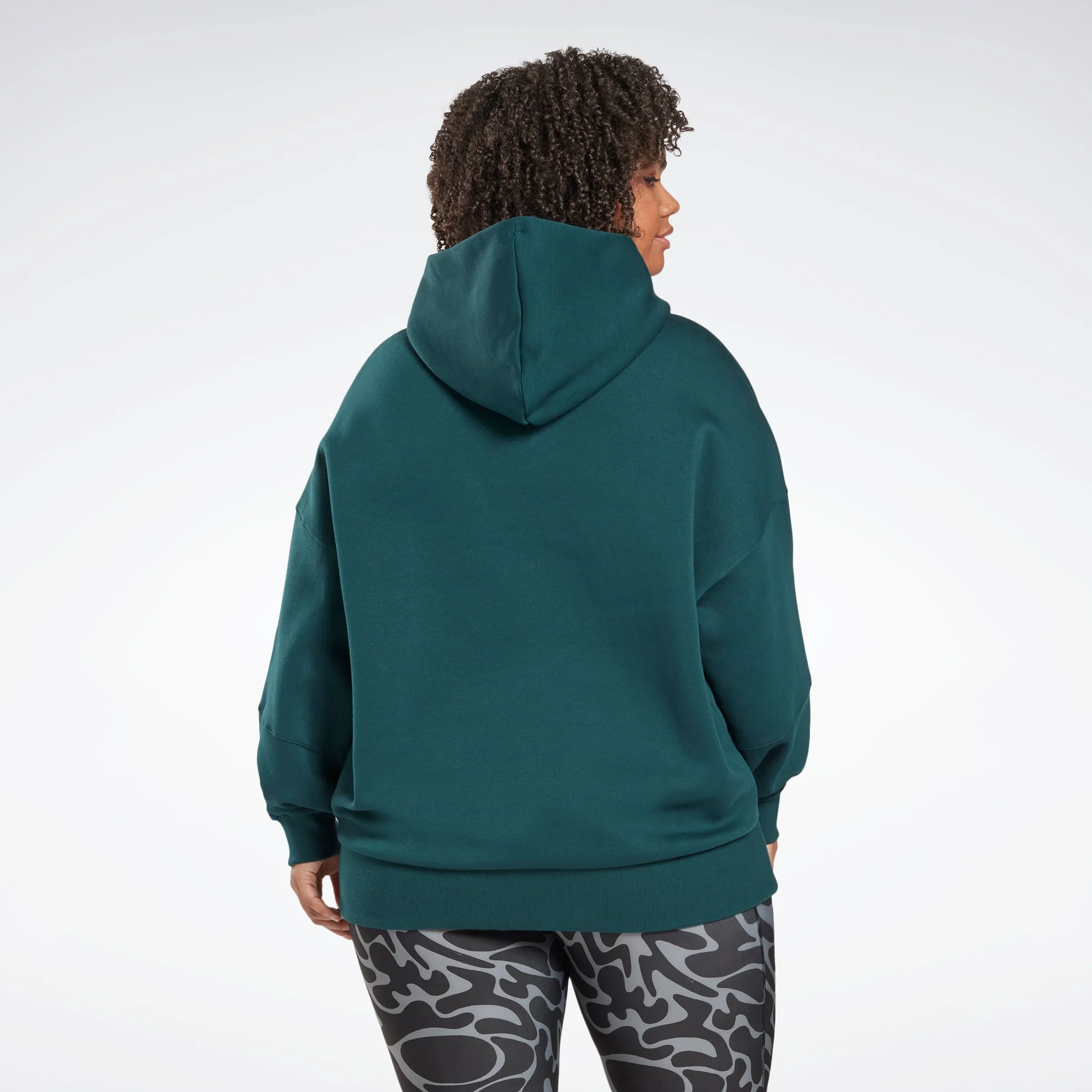 Reebok Apparel Women Studio Recycled Oversize Hoodie (Plus Size) Forgrn