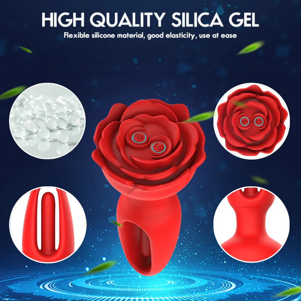 Remote Control Butt Plug - Tickle Flapping G-spot Prostate Massager Rose Sex Toys
