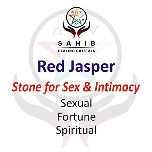 Sahib Healing Crystals Natural Red Jasper 100 Grams Tumble Stone for Reiki Healing, Crystal Healing, Vastu Correction and Wisdom