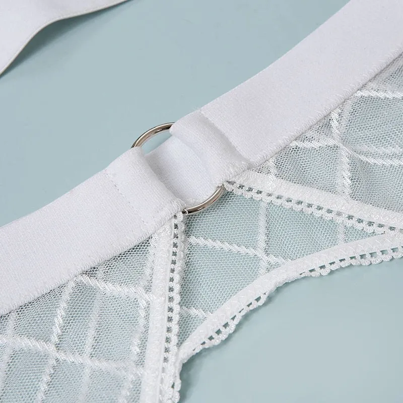 Sexy Erotic Lingerie Plaid lingerie set