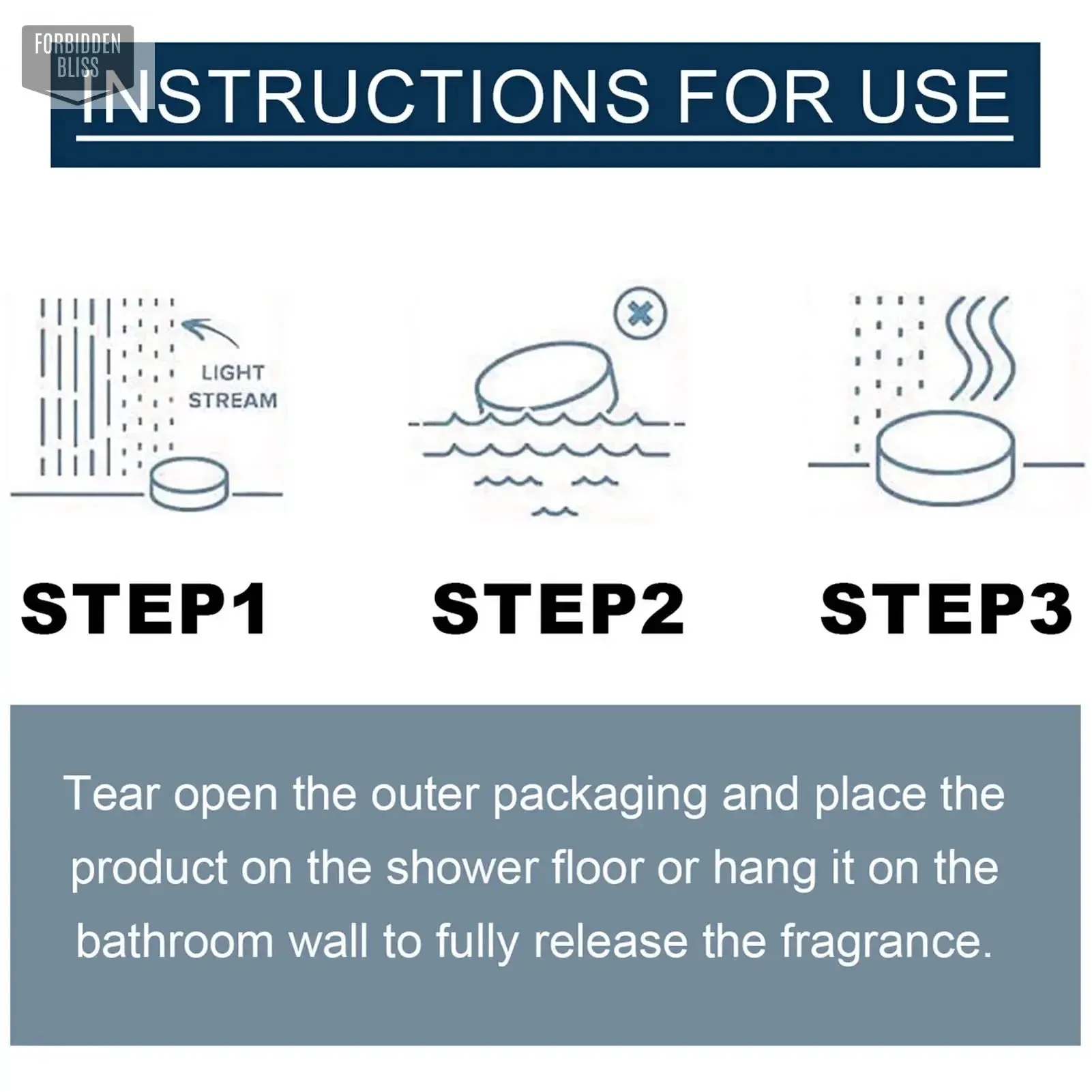 Shower tablets for Relaxation