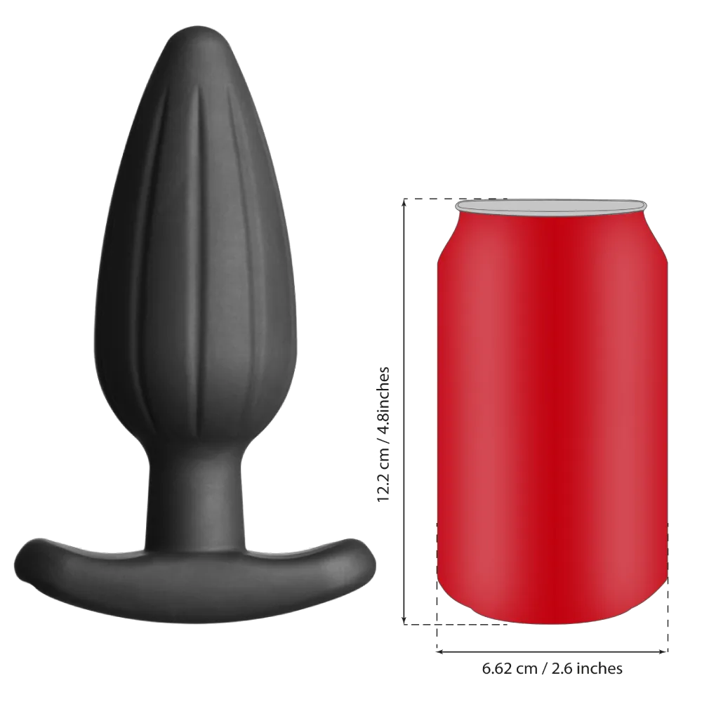 Silicone Noir Rocker Butt Plug - Large