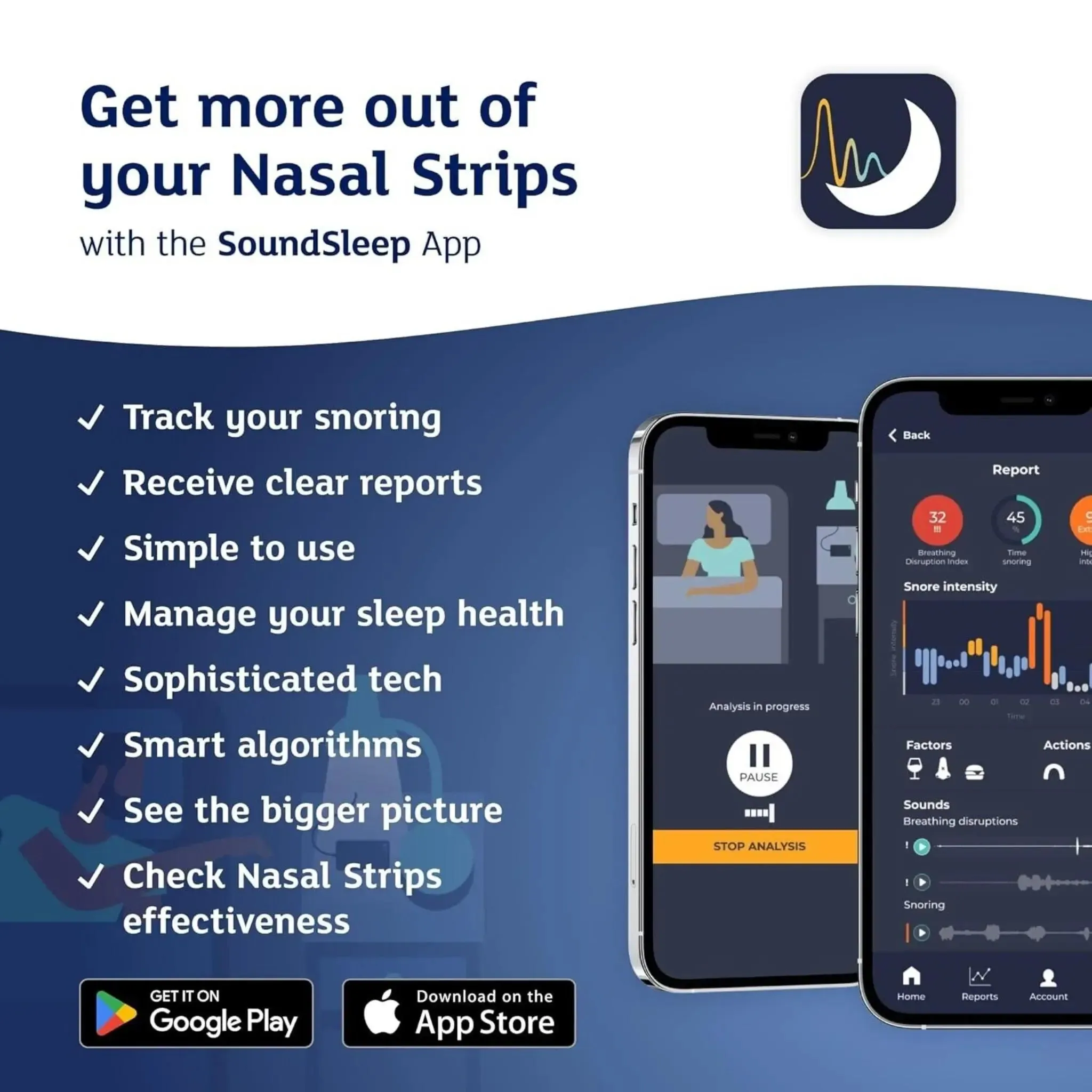 Snoreeze Snoring Relief Nasal Strips Small/Medium - 20 Applications
