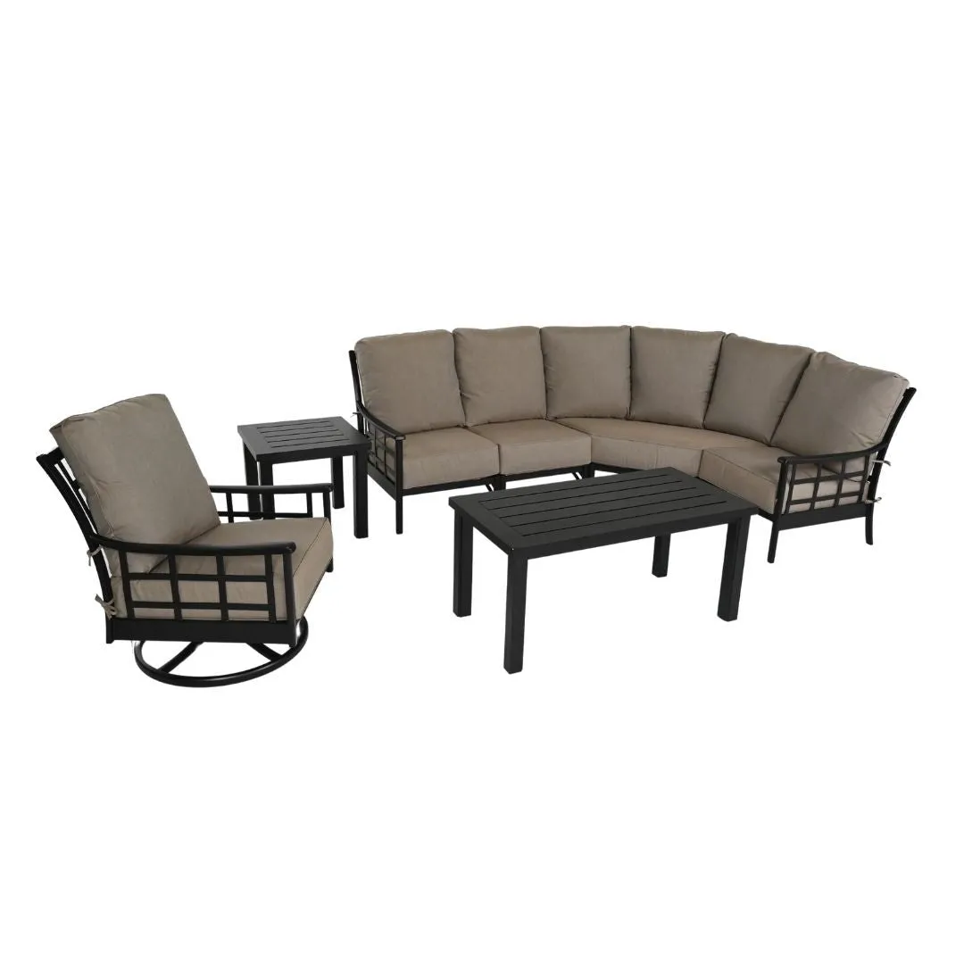 Stratford Estate Sectional Deep Seating Set (6 Piece Set)