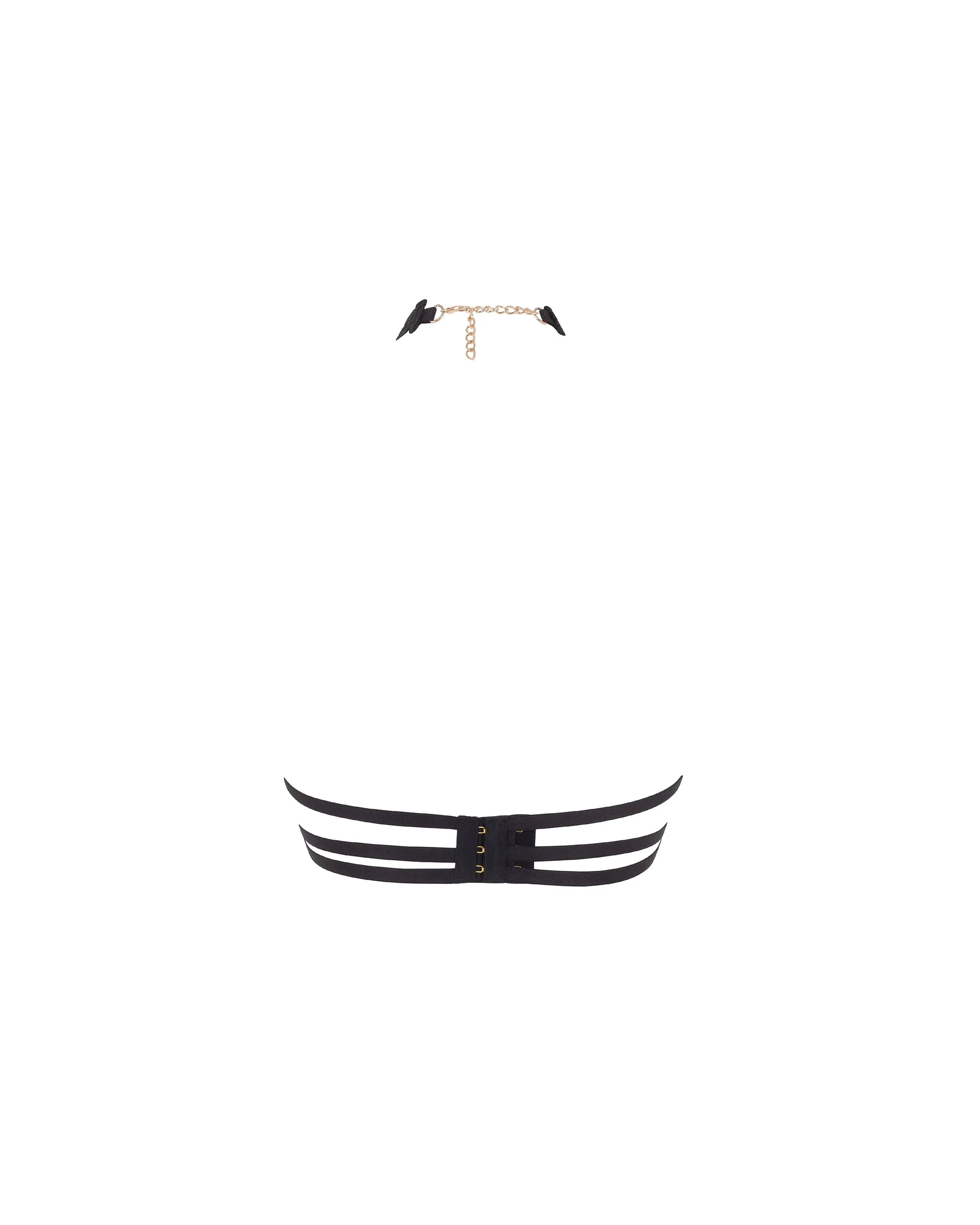 Sylvie Open Bra Black