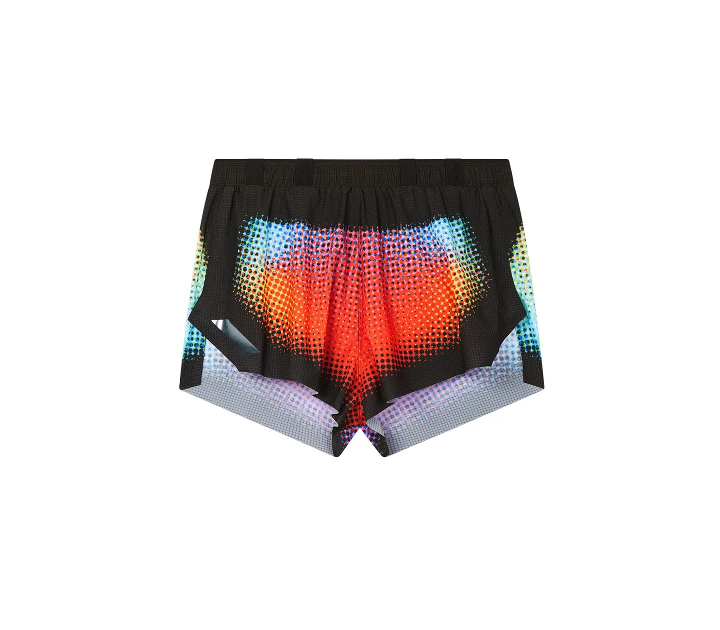 Women's Marathon Shorts | Black Rainbow Dot