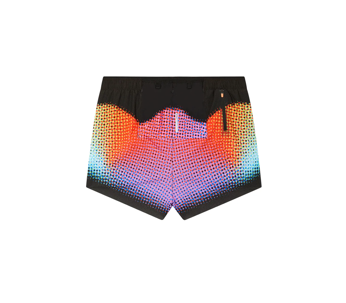 Women's Marathon Shorts | Black Rainbow Dot